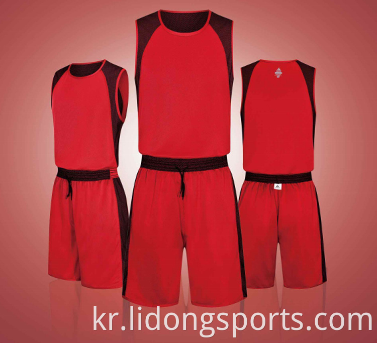 2021 새로운 패션 맞춤형 퀵 드라이 팀 농구 저지 편안한 프로 농구 유니폼 세트